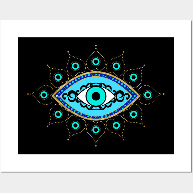 Mati Eye for Greek Fans Wall Art by c1337s